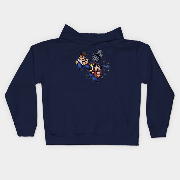 City River Ransom Barf Kids Hoodie by Kari Likelikes